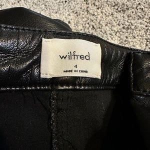 Aritzia high waisted vegan leather black pants